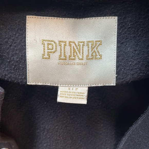 PINK Varsity Jacket with sequins on the sleeves - Picture 3 of 4